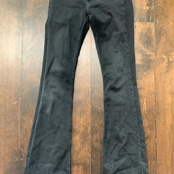 Zara flare black pants, low waisted - Picture 2 of 2